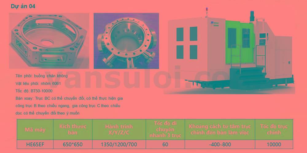 Dự Án 4 Buồng Chân Không Nhôm 6061