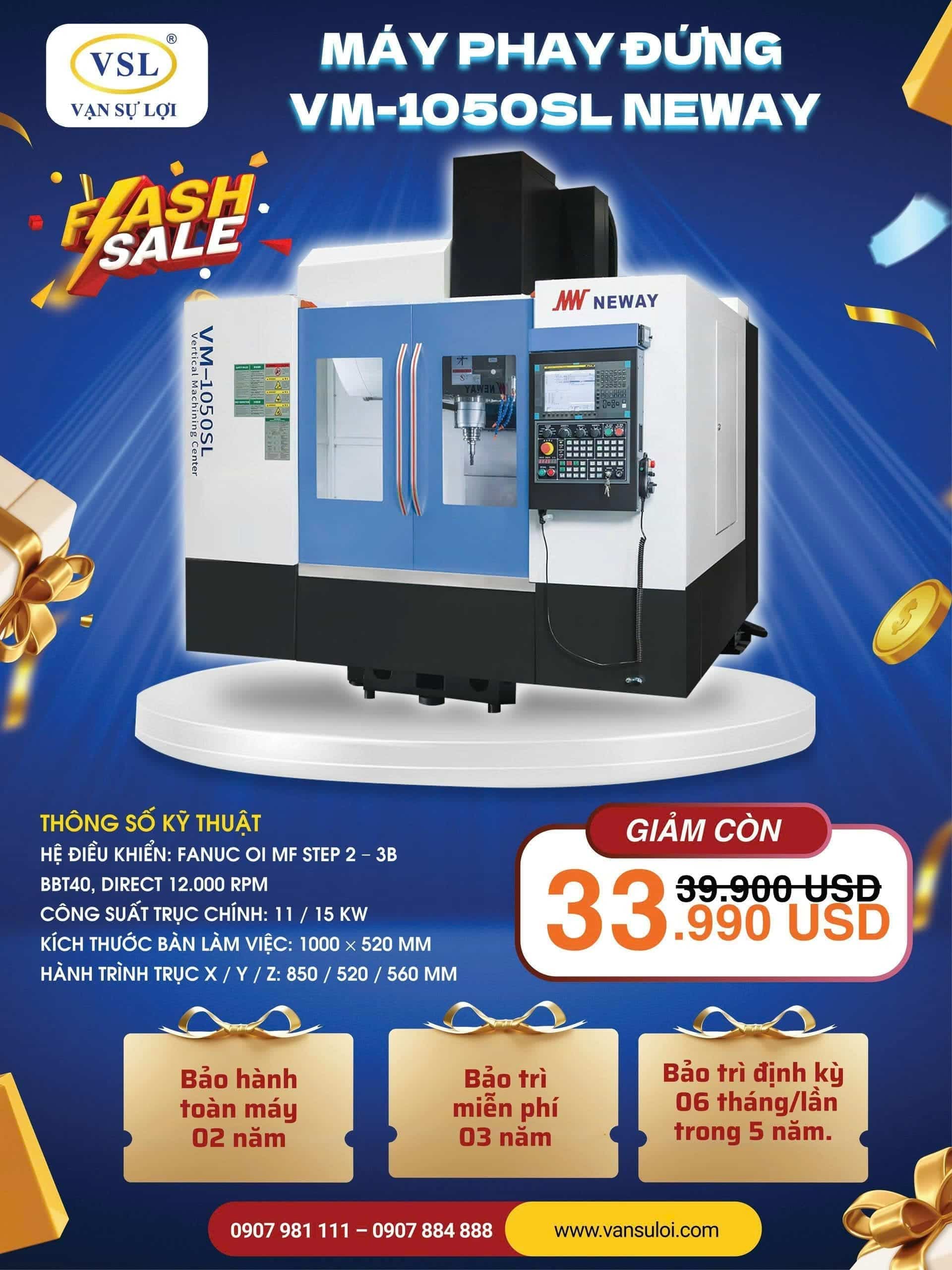 flah sale máy phay vm1050sl
